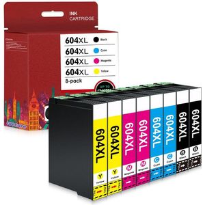 Inktcartridges Epson 604XL - Multipack - 8 Stuks