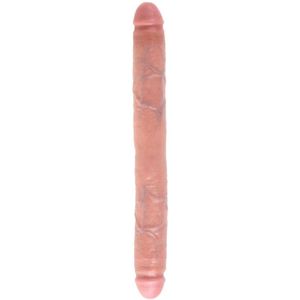 Pipedream King Cock dubbele dildo Thick Doublekin beige - 17,32 inch