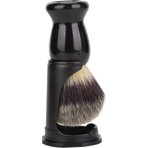 Zeynomax - Houder voor Scheerkwast en Baardborstel - Acryl Scheergereedschap Basis - Geschikt voor Mannen - Perfect cadeau voor Man - Handig in gebruik - Voor Echtgenoot, Vriendje, Vader - Inclusief Borstel en Houder