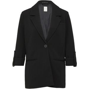 Blazers - Effen - Normale Pasvorm - Driekwart Mouw - Licht Gevoerd