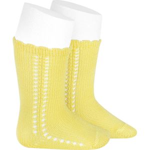 Cóndor Kniekous Cotton Strik | 2569/2 | Lemon Yellow | 6-12 mnd | maat 0