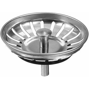 My Ninki ® Roestvrijstalen Afvoerstop voor Keuken- en Badkamerwasbak met Siebkörbje voor Effectieve Afvalfiltering