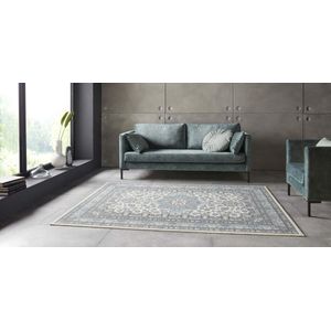 Perzisch tapijt - Mirkan Parun Blauw Creme 200x290cm