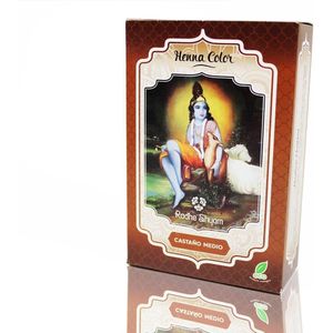 Radhe Shyam - Semi-permanente Kleurstof - Middelgrote Kastanje - 100 g