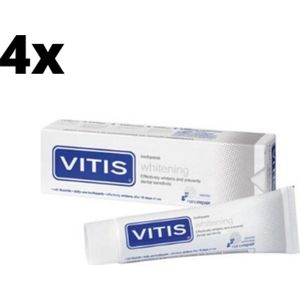 4x Vitis Whitening Tandpasta - Voordeelverpakking