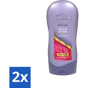 Andrélon - Oil & Shine - Conditioner - Voedend & Glanzend - 300 ml - Voordeelverpakking - 2 stuks