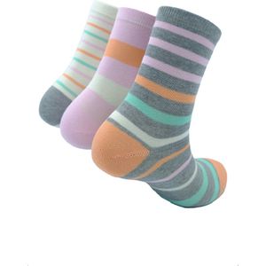 The Sockmaker sokken dames 36-41 - 3-pack Bamboo - duurzaam - Plain - Pink Light Blue Dark Blue