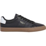Pepe Jeans - Kenton Base - Tennisschoenen - Wit - Plat - Veters