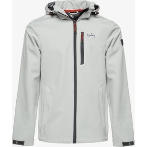 Kjelvik heren softshell jas waterafstotend - Grijs - Maat S - Winddicht - Ademend materiaal