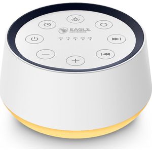 Eagle White Noise Machine Baby - Witte Ruis Machine - Compact - 30 geluiden - Timer - Nachtverlichting