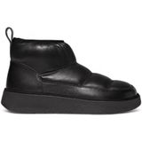 Fitflop - Gen-Ff - Leren Enkellaarsjes - Gewatteerd - Zwart