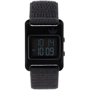 Adidas Originals Retro Pop Digital AOST23065 Horloge - Textiel - Zwart - Ø 31 mm