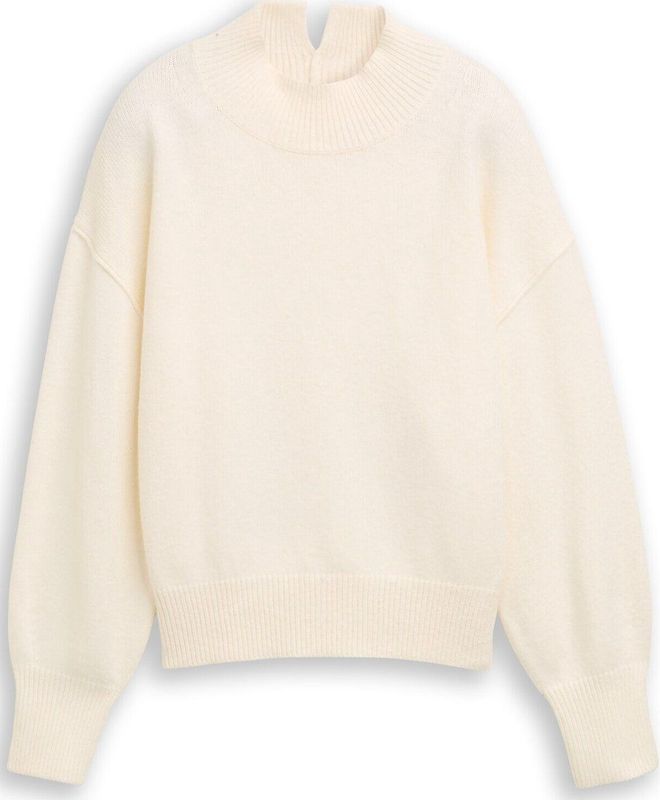 Tom Tailor Oversized gebreide trui met opstaande kraag