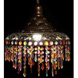 Plafondlamp DKD Home Decor 37 x 37 x 38 cm Gouden Metaal Multicolour 50 W