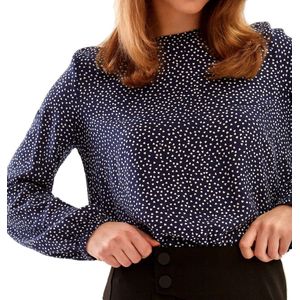 Starry Indigo - Dames blouse met lange mauw