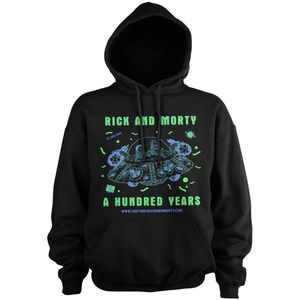 Rick and Morty A Hundred Years Big Tall Hoodie WB-3-RM004-H72-17 Black-3XL