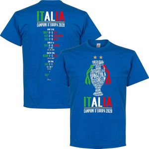 Italië Champions Of Europe 2021 Road To Victory T-Shirt - Blauw - Kinderen - 116