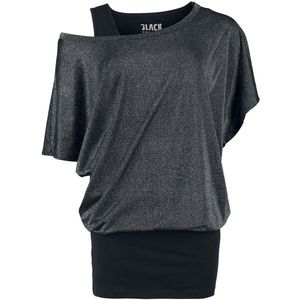 Black Premium by EMP zwart/grijs dubbelpak met top en t-shirt - Dames - S