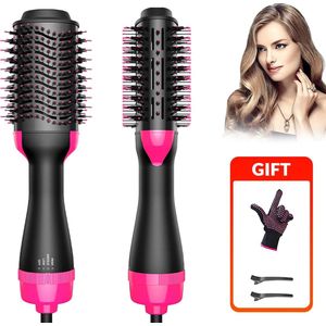 EliteNest® - Hot Air Brush Styler - Föhnborstel - Volumizer - 1000W - Ionentechnologie - Anti-frizz - 3 Warmtestanden - Roterend Snoer 2m