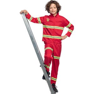 Boland - Kostuum Brandweerman (10-12 jr) - Kinderen - Brandweerman - Brandweer