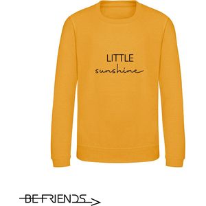 Be Friends Sweater - Little sunshine - Kinderen - Mosterd geel - Maat 1-2 jaar