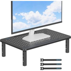Verstelbare Monitorstandaard met Mesh Platform voor Bureau en Laptop