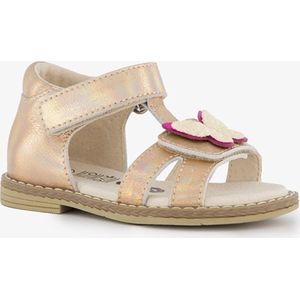 TwoDay leren meisjes sandalen metallic roze - Maat 25