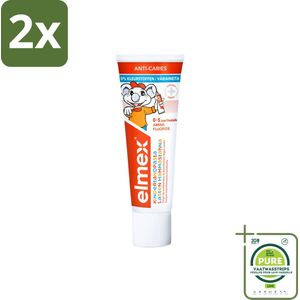 Elmex Gel-Tandpasta Peuter (0-5 Jaar) 75 ml - Voordeelverpakking - 2 stuks - Peuter tandpasta - Anti cariës tandpasta