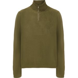 Mo - Fleece Trui - Hoge Kraag - Halve Ritssluiting