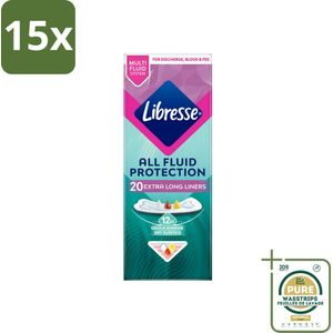 15 x Libresse – Inlegkruisjes – Extra Protect XL – Maximale dekking – 20 Inlegkruisjes - Grootverpakking - Kabel - Kabels - Kabelsysteem - Kabelsysteem
