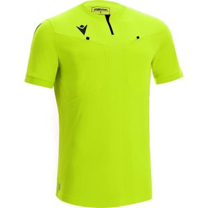 Macron Dienst Scheidsrechtersshirt Korte Mouw Heren - Fluogeel | Maat: 3XL
