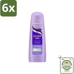 Andrélon – Conditioner – Zilver Care – 200 ml - Voordeelverpakking - 6 stuks - Gehighlight haar - Keratine conditioner