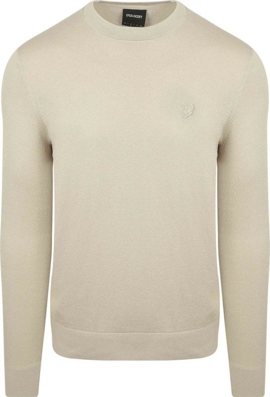 Lyle & Scott - Superfine Cotton Crew Neck - Trui - Willow Grey