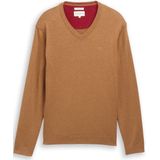 Tom Tailor - Regular Fit - Gebreide Pullover - Mêlee - Zuiver Katoen