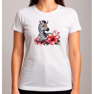 Zwartwitje - T Shirt - Cute - Cutie - Zebra - Mood - SchattigeZebra - LieveZebra - ZebraKnuffel - KleineZebra