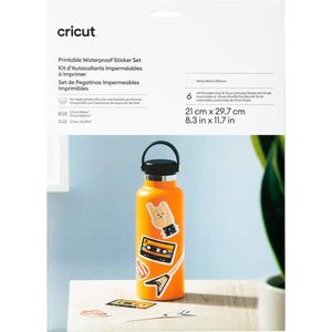 Cricut Waterbestendige Stickerset - A4 - Wit (6 vellen)