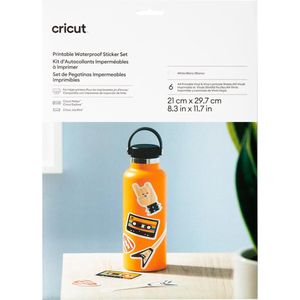 Cricut Waterbestendige Stickerset - Wit - A4 (6 vellen)