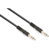 Vonyx audiokabel met 6,3mm jackpluggen (stereo) - 1.5 meter