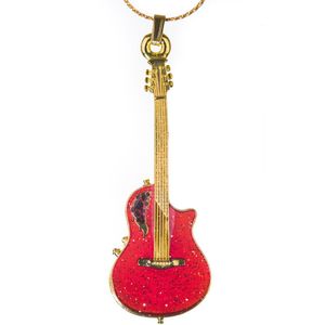 Halsketting Ovation Roundback gitaar, rood