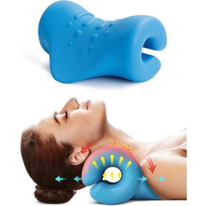 Schouderrelaxer - draagbaar cervicaal tractieapparaat - nekstretcher/houdingcorrector - chiropractie kussen - TMJ-pijnverlichting - cervicale wervelkolomuitlijning