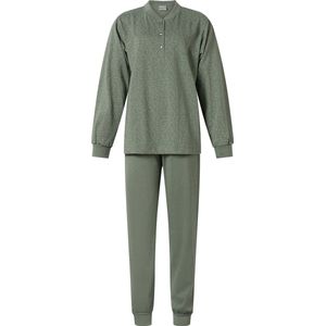 Lunatex - dames pyjama 124197 vogel - groen - maat L