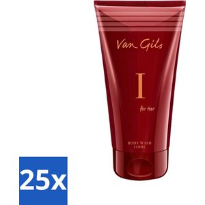 25 x Van Gils - Douchegel - I for Her - Zachte Reiniging & Luxe Geurbeleving - 150 ml - Hydraterend - Parfum - Van Gils