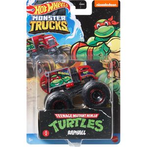 Hot Wheels truck Teenage Mutant Ninja Turtles Raphael - monstertruck 9 cm schaal 1:64