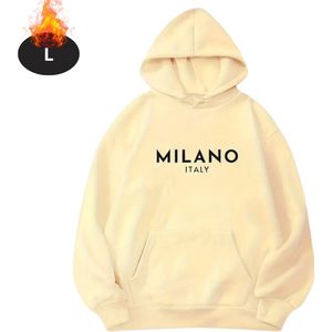 Livano Hoodie Dames - Sweaters - Sweater - Warme Trui - Met Capuchon - Abrikoos - S