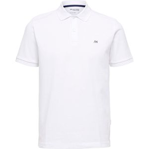 Selected - Heren Polo SS Dante Polo - Wit - Maat M