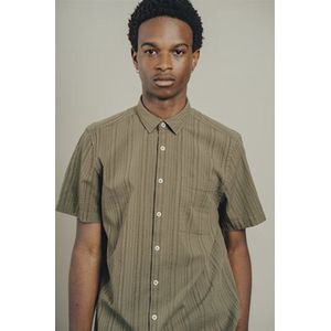 Gnious overhemd Baveno Brown Olive Maat XXL