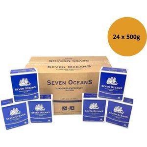 Noodrantsoen - Seven Oceans 24 stuks - Seven Oceans Noodrantsoen Doos [24 x 500g] - 5 jaar houdbaar - 24 dagen noodrantsoen - Noodpakketten - Noodpakket voor thuis