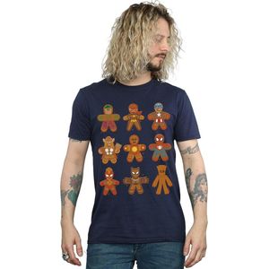 Marvel Heren Avengers Kerstmis Peperkoek T-Shirt