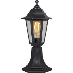 QAZQA new haven - Klassieke Staande Buitenlamp | Staande Lamp voor buiten - 1 lichts - H 422 mm - Zwart - Buitenverlichting
