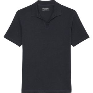 Marc O'Polo - Poloshirt Riva Linnen Navy - Modern-fit - Heren Poloshirt Maat M